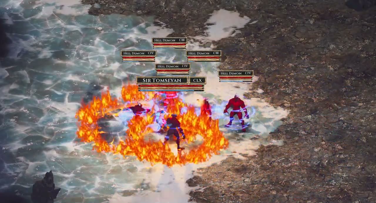 Combat in Astonia 4, captured from the website gameplay footage